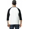 image:imageGildan Mens Heavy Cotton 34 Raglan Tshirt Style G5700 2packWhiteBlack