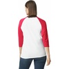 image:imageGildan Mens Heavy Cotton 34 Raglan Tshirt Style G5700 2packWhiteRed