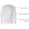 image:imageGildan Ultra Cotton Long Sleeve Pocket TShirtMedium white