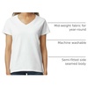 image:imageGildan Womens Heavy Cotton VNeck TShirt 2PackWhite