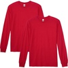 image:imageGildan Adult DryBlend Long Sleeve TShirt Style G8400 2PackRed
