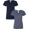 (1) Navy + (1) Heather Navy