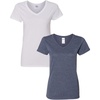 (1) White + (1) Heather Navy