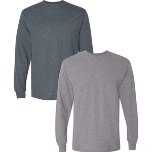 image:imageGildan Adult DryBlend Long Sleeve TShirt Style G8400 2PackDarkheathergraphiteheather