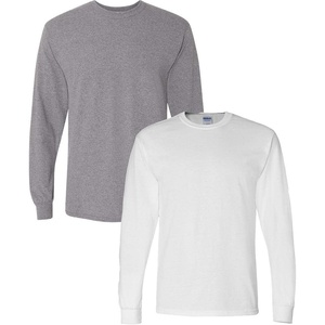 image:imageGildan Adult DryBlend Long Sleeve TShirt Style G8400 2PackGraphiteheatherwhite