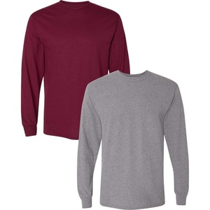 image:imageGildan Adult DryBlend Long Sleeve TShirt Style G8400 2PackMaroongraphiteheather