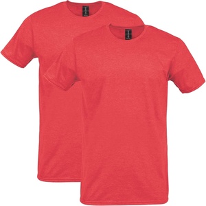 image:imageGildan Adult Softstyle Cotton TShirt Style G64000 MultipackHeather Red