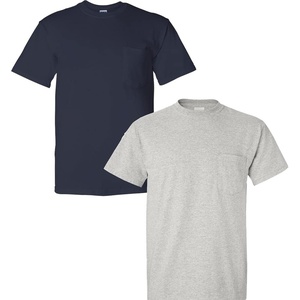 image:imageGildan Adult Ultra Cotton TShirt with Pocket Style G2300 2Pack1 Navy  1 Ash