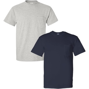 image:imageGildan Adult Ultra Cotton TShirt with Pocket Style G2300 2PackGreyNavy
