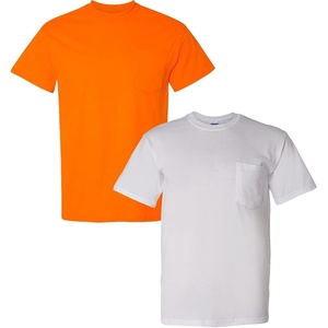 image:imageGildan Adult Ultra Cotton TShirt with Pocket Style G2300 2PackOrangeWhite