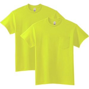image:imageGildan Adult Ultra Cotton TShirt with Pocket Style G2300 2PackSafety Green