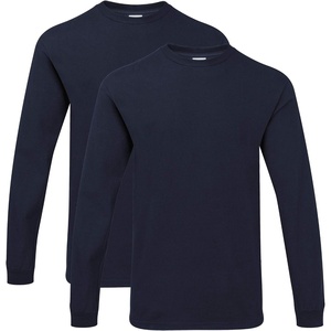 image:imageGildan Hammer Adult Long Sleeve TShirt 2Pack Style GH400Dark Navy 2pack