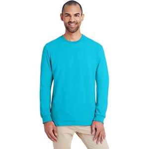 image:imageGildan Hammer Adult Long Sleeve TShirt 2Pack Style GH400Lagoon Blue