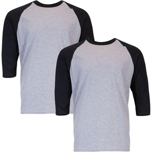 image:imageGildan Mens Heavy Cotton 34 Raglan Tshirt Style G5700 2packSport GreyBlack