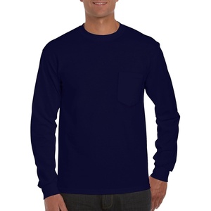 image:imageGildan Ultra Cotton Long Sleeve Pocket TShirtNavy