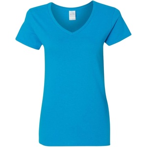 image:imageGildan Womens Heavy Cotton VNeck TShirt 2PackSapphire Blue