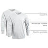 image:imageGildan Adult Heavy Cotton Long Sleeve TShirt Style G5400 2PackAsh Grey
