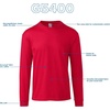 image:imageGildan Adult Heavy Cotton Long Sleeve TShirt Style G5400 2PackForest Green