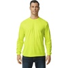 image:imageGildan Adult Heavy Cotton Long Sleeve TShirt Style G5400 2PackSafety Green