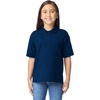 image:imageGildan Kids DryBlend Short Sleeve Polo Style G8800b 3PackNavy
