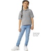 image:imageGildan Kids DryBlend Short Sleeve Polo Style G8800b 3PackSport Grey