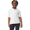 image:imageGildan Kids DryBlend Short Sleeve Polo Style G8800b 3PackWhite