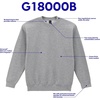 image:imageGildan Kids Fleece Crewneck Sweatshirt Style G18000bRed