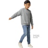 image:imageGildan Kids Fleece Crewneck Sweatshirt Style G18000bSport Grey