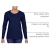 image:imageGildan Womens Heavy Cotton Long Sleeve TShirt 2PackNavy