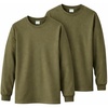 image:imageGildan Adult Heavy Cotton Long Sleeve TShirt Style G5400 2PackMilitary Green