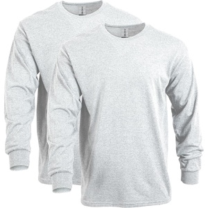 image:imageGildan Adult Heavy Cotton Long Sleeve TShirt Style G5400 2PackAsh Grey