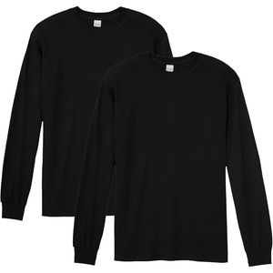 image:imageGildan Adult Heavy Cotton Long Sleeve TShirt Style G5400 2PackBlack