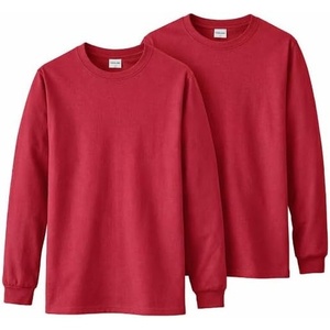 image:imageGildan Adult Heavy Cotton Long Sleeve TShirt Style G5400 2PackCardinal Red