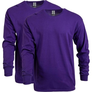 image:imageGildan Adult Heavy Cotton Long Sleeve TShirt Style G5400 2PackPurple