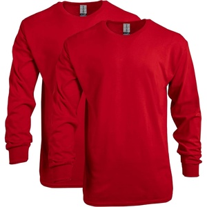 image:imageGildan Adult Heavy Cotton Long Sleeve TShirt Style G5400 2PackRed