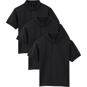image:imageGildan Kids DryBlend Short Sleeve Polo Style G8800b 3PackBlack