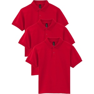 image:imageGildan Kids DryBlend Short Sleeve Polo Style G8800b 3PackRed