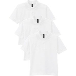 image:imageGildan Kids DryBlend Short Sleeve Polo Style G8800b 3PackWhite
