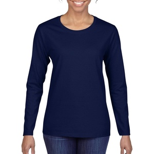 image:imageGildan Womens Heavy Cotton Long Sleeve TShirt 2PackNavy