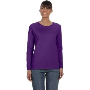 image:imageGildan Womens Heavy Cotton Long Sleeve TShirt 2PackPurple