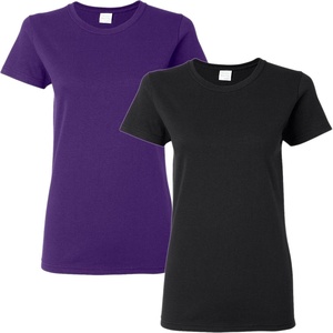 image:imageGildan Womens Heavy Cotton TShirt Style G5000L 2PackBlack purple