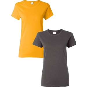 image:imageGildan Womens Heavy Cotton TShirt Style G5000L 2PackGoldCharcoal