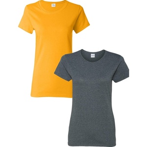 image:imageGildan Womens Heavy Cotton TShirt Style G5000L 2PackGoldDarkheather