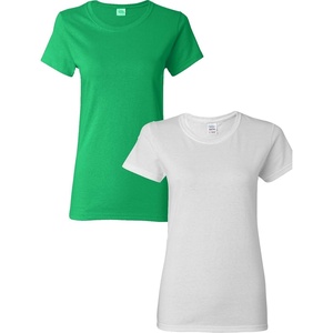 image:imageGildan Womens Heavy Cotton TShirt Style G5000L 2PackIrishgreenWhite
