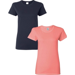 image:imageGildan Womens Heavy Cotton TShirt Style G5000L 2PackNavyCoral
