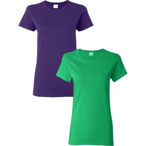 image:imageGildan Womens Heavy Cotton TShirt Style G5000L 2PackPurpleIrishgreen