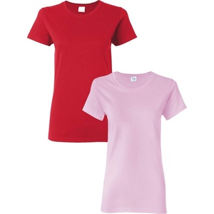 image:imageGildan Womens Heavy Cotton TShirt Style G5000L 2PackRedLightpink