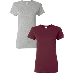 image:imageGildan Womens Heavy Cotton TShirt Style G5000L 2PackSportgreyMaroon