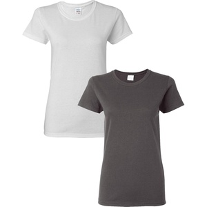 image:imageGildan Womens Heavy Cotton TShirt Style G5000L 2PackWhiteCharcoal