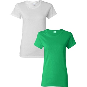 image:imageGildan Womens Heavy Cotton TShirt Style G5000L 2PackWhiteIrishgreen